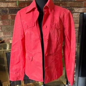 Esprit Red Women's Blazer ( Orange/ Coral)